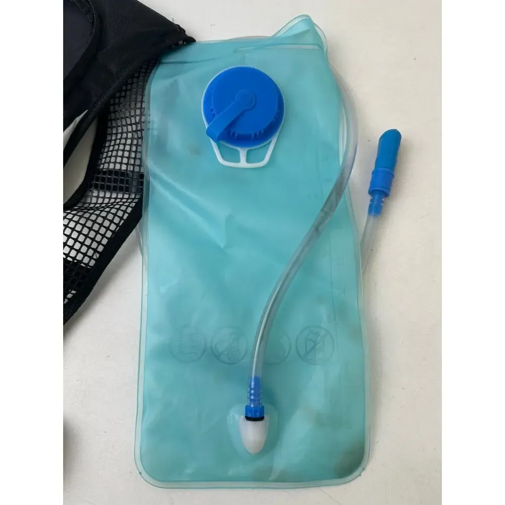 Juboury Lightweight Black/Silver Hydration Backpack W/ 2L Water Bladder
